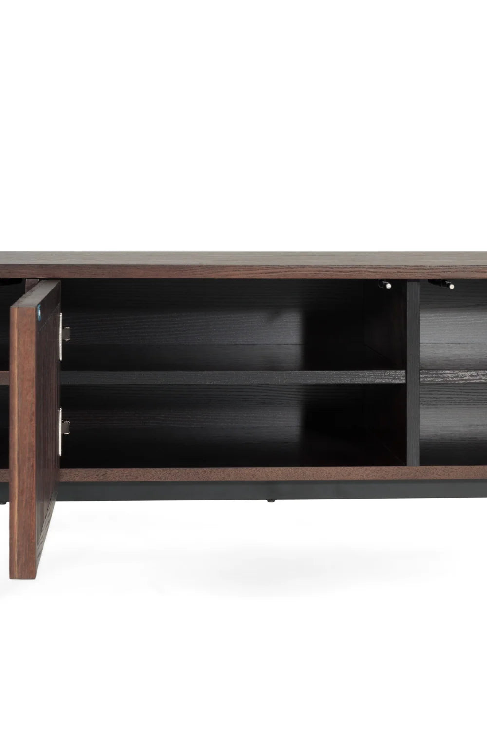 Luxury Smoked Ash TV Stand Modern Italian Style for Villa