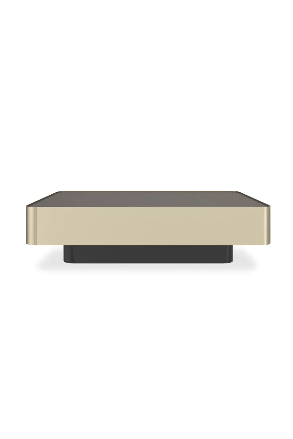 Luxury Smoked Bronze Coffee Table Modern Italian Style for Villa