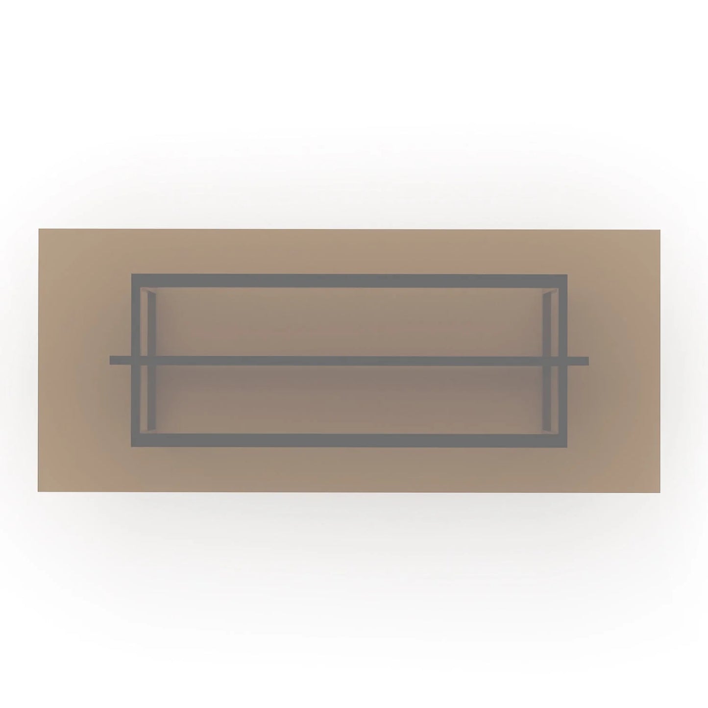 Luxury Smoked Bronze Glass Dining Table Modern Italian Style for Villa