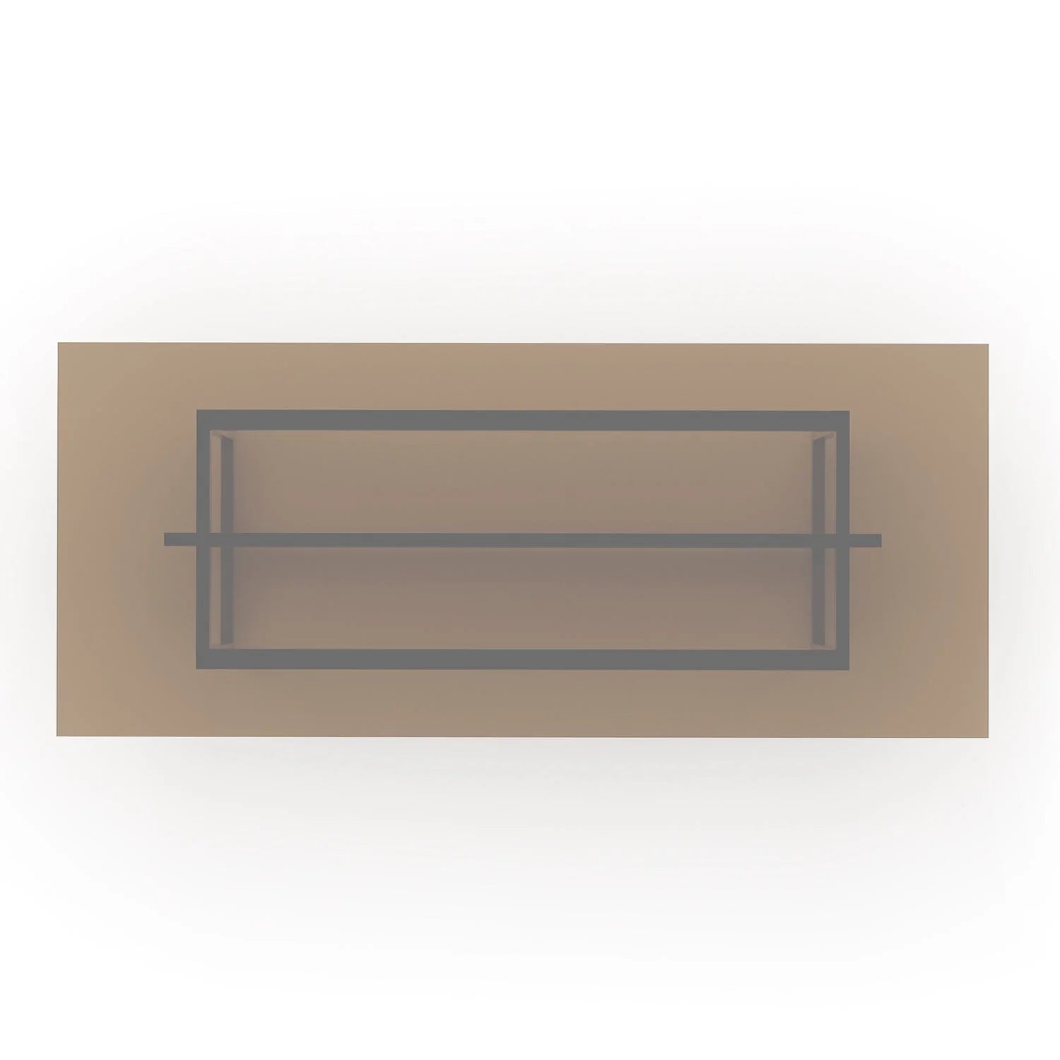 Luxury Smoked Bronze Glass Dining Table Modern Italian Style for Villa