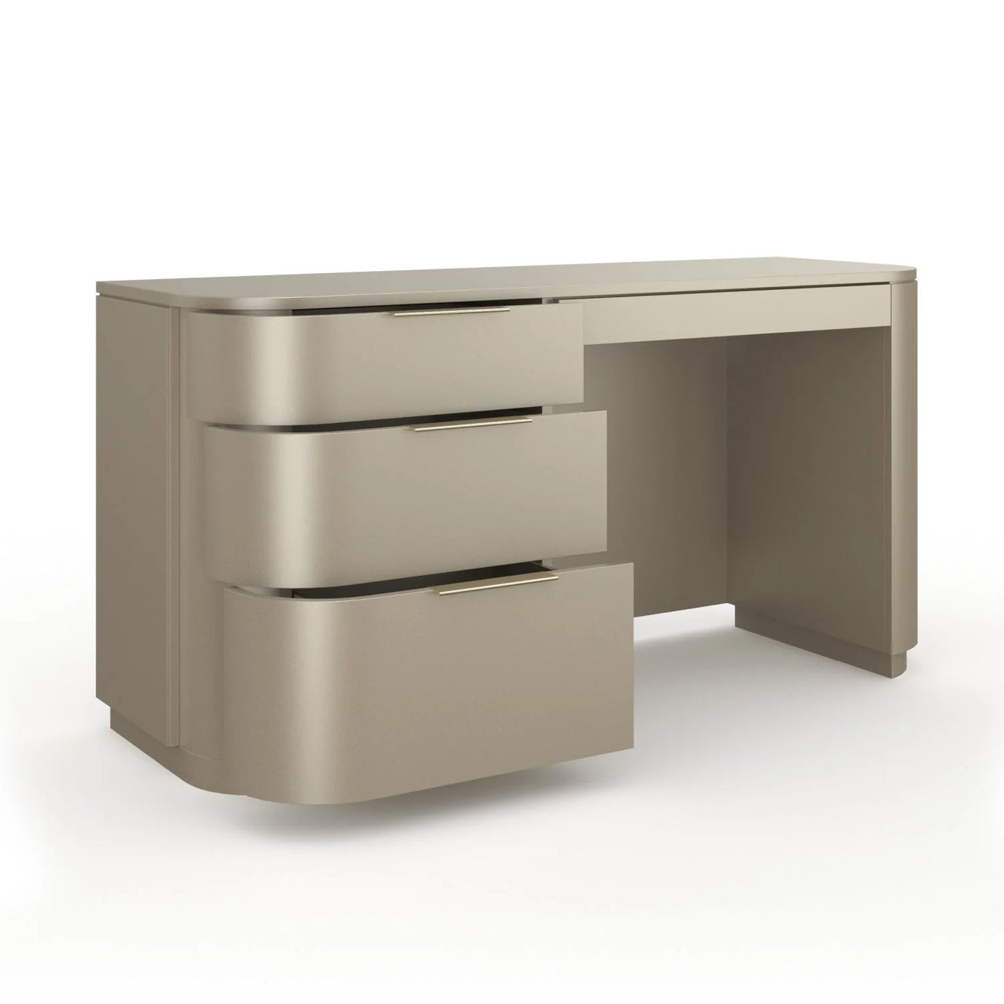 Luxury Soft Silver Modern Desk European Style for Villa