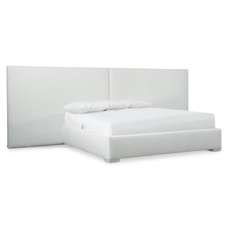 Luxury Solaria Fabric Panel Bed Modern Italian Style for Villa