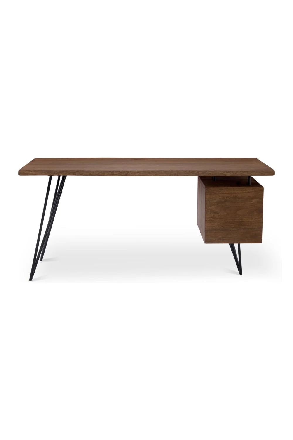 Luxury Solid Acacia 1-Drawer Modern Desk European Style for Villa