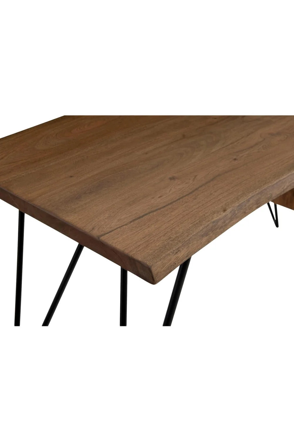 Luxury Solid Acacia 1-Drawer Modern Desk European Style for Villa