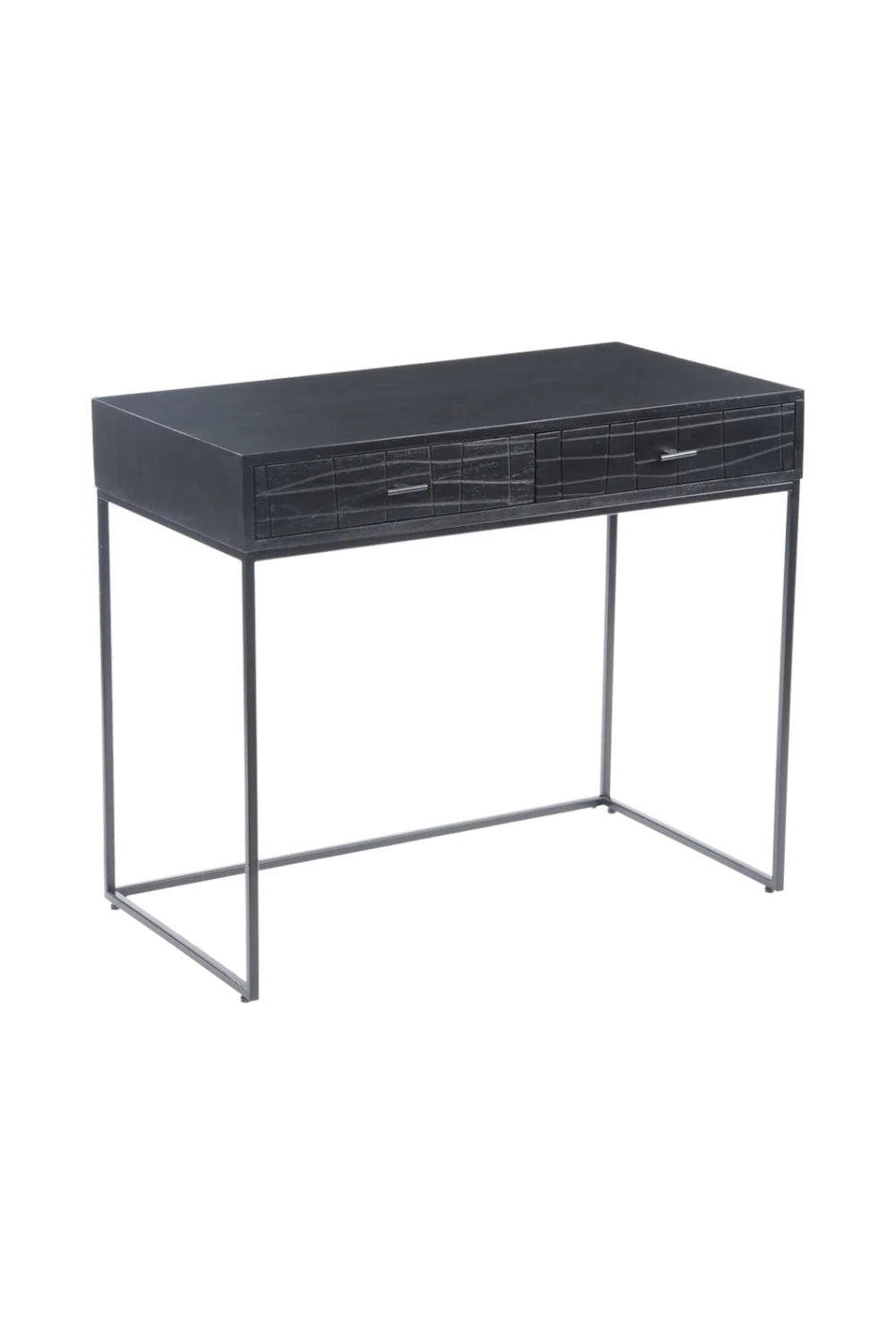 Luxury Solid Acacia 2-Drawer Modern Writing Desk European Style for Villa