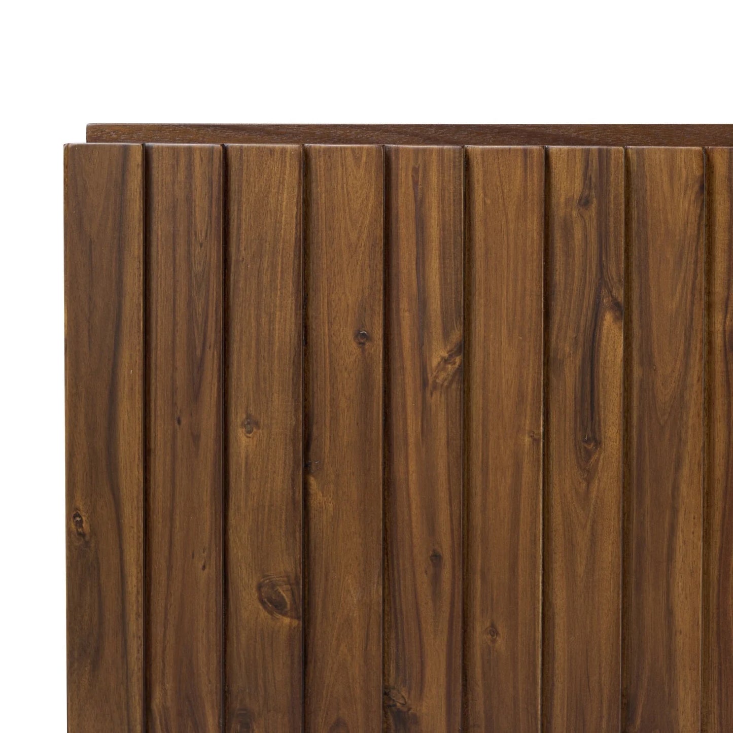 Luxury Solid Acacia 4-Door Media Cabinet Modern Italian Style for Villa