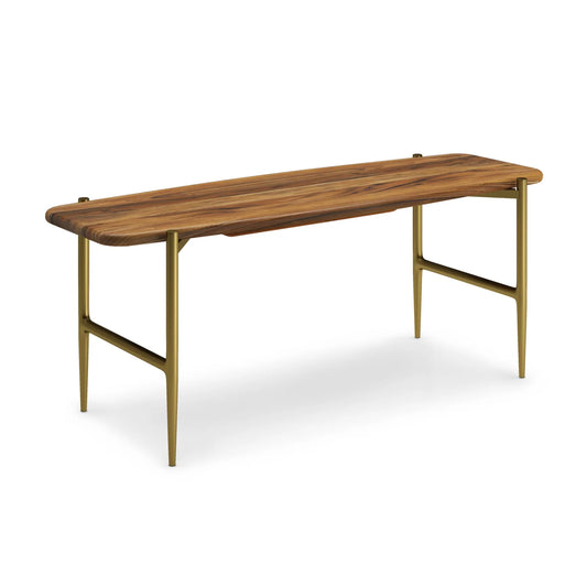 Luxury Solid Acacia Wood Bench European Style for Villa
