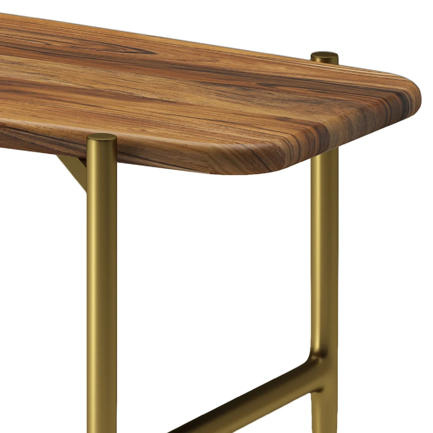 Luxury Solid Acacia Wood Bench European Style for Villa