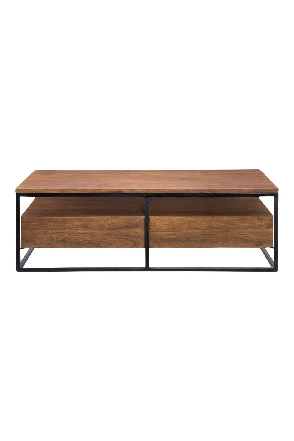 Luxury Solid Acacia Wood Coffee Table Modern Italian Style for Villa