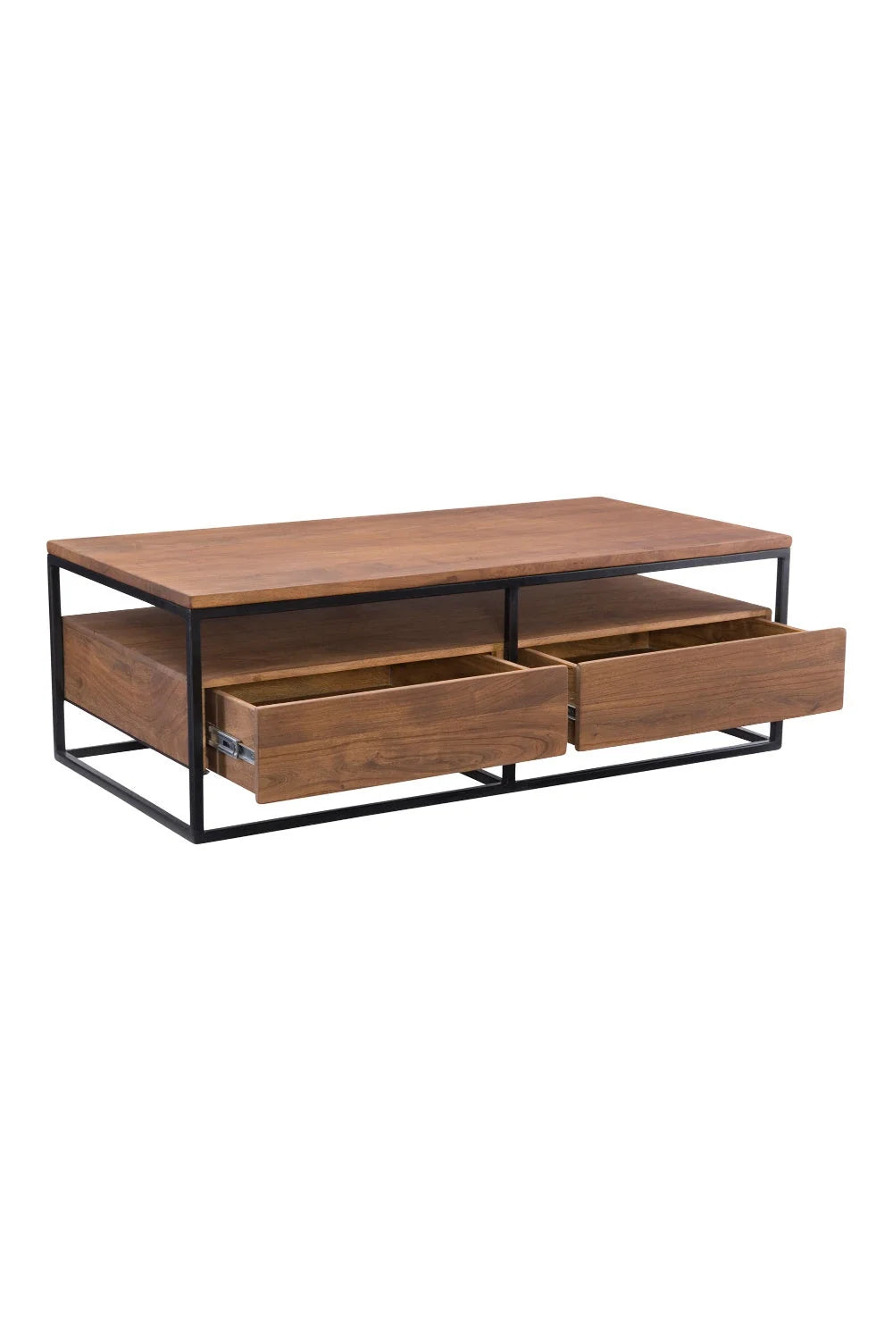Luxury Solid Acacia Wood Coffee Table Modern Italian Style for Villa
