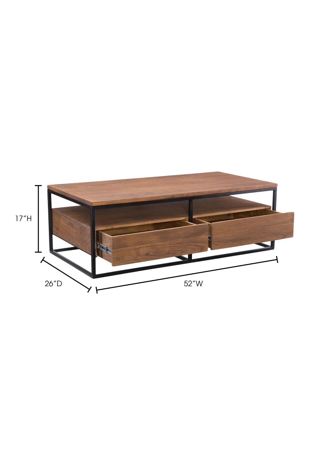 Luxury Solid Acacia Wood Coffee Table Modern Italian Style for Villa