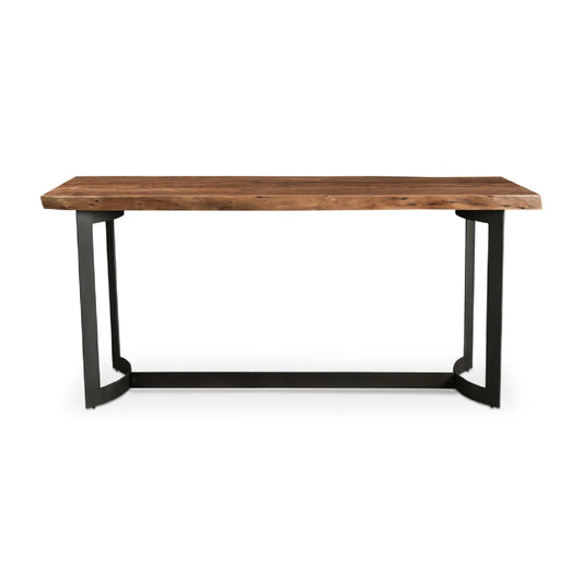 Luxury Solid Acacia Wood Counter Table Modern Italian Style for Villa