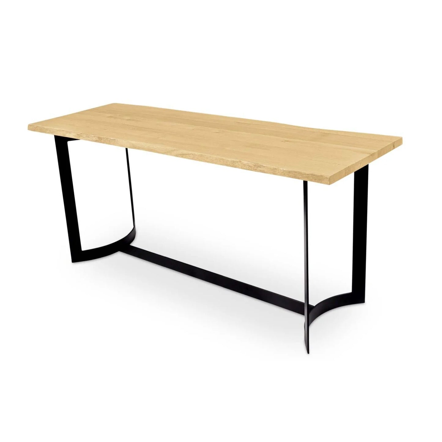 Luxury Solid Acacia Wood Counter Table Modern Italian Style for Villa
