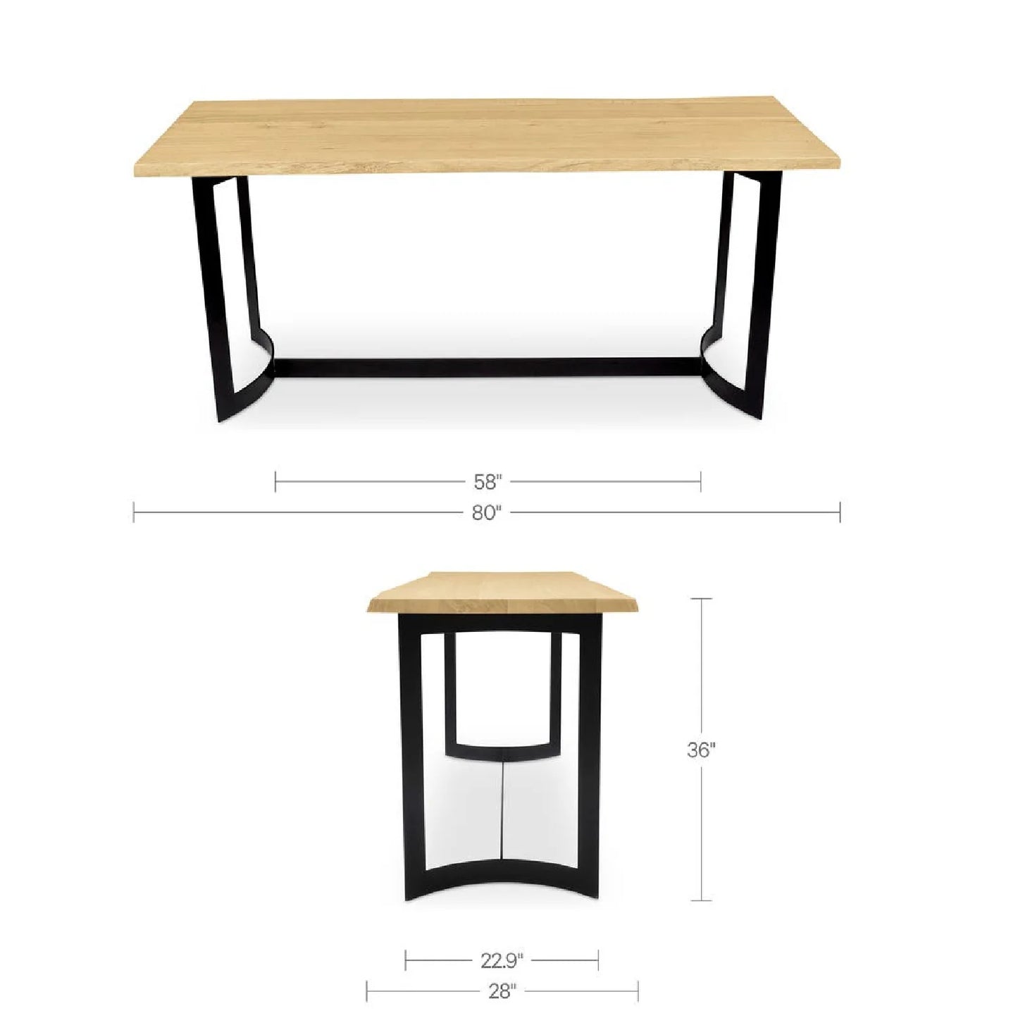 Luxury Solid Acacia Wood Counter Table Modern Italian Style for Villa
