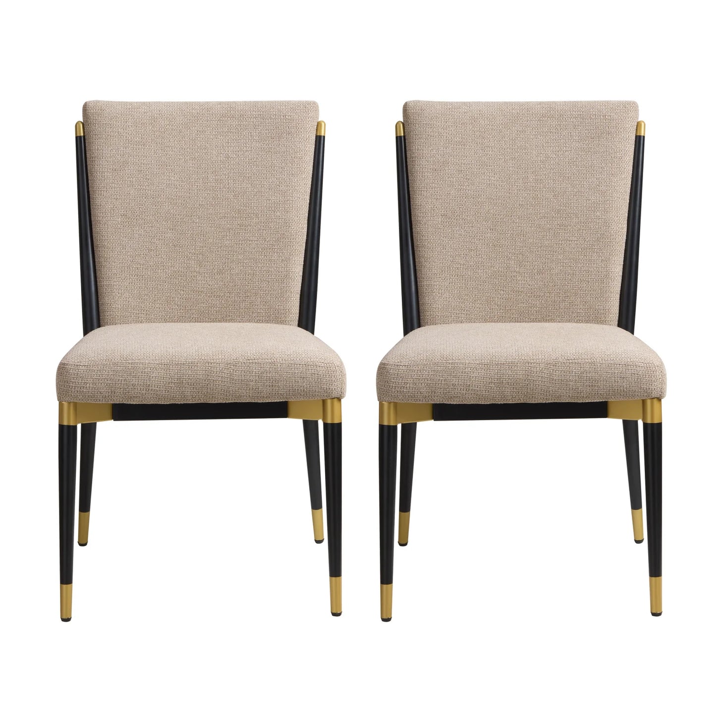 Luxury Solid Back Modern Dining Side Chairs European Style for Villa