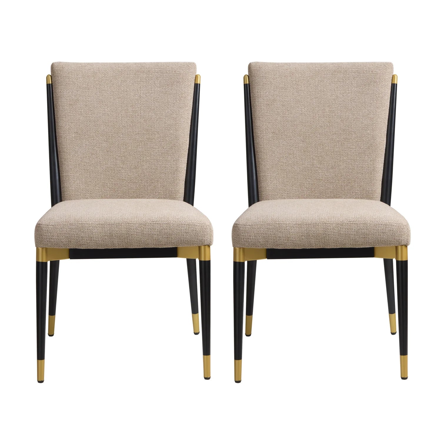 Luxury Solid Back Modern Dining Side Chairs European Style for Villa