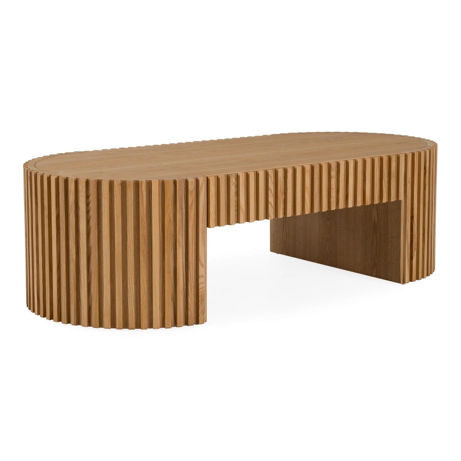 Luxury Solid Eucalyptus 1-Drawer Coffee Table Modern Italian Style for Villa