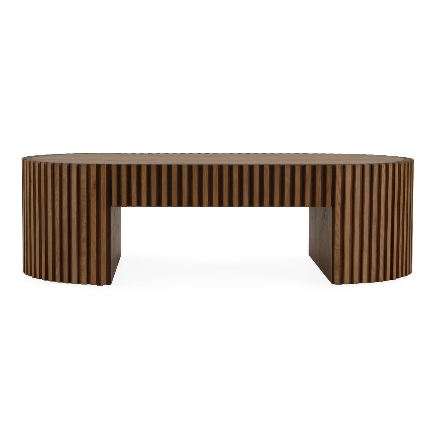 Luxury Solid Eucalyptus 1-Drawer Coffee Table Modern Italian Style for Villa