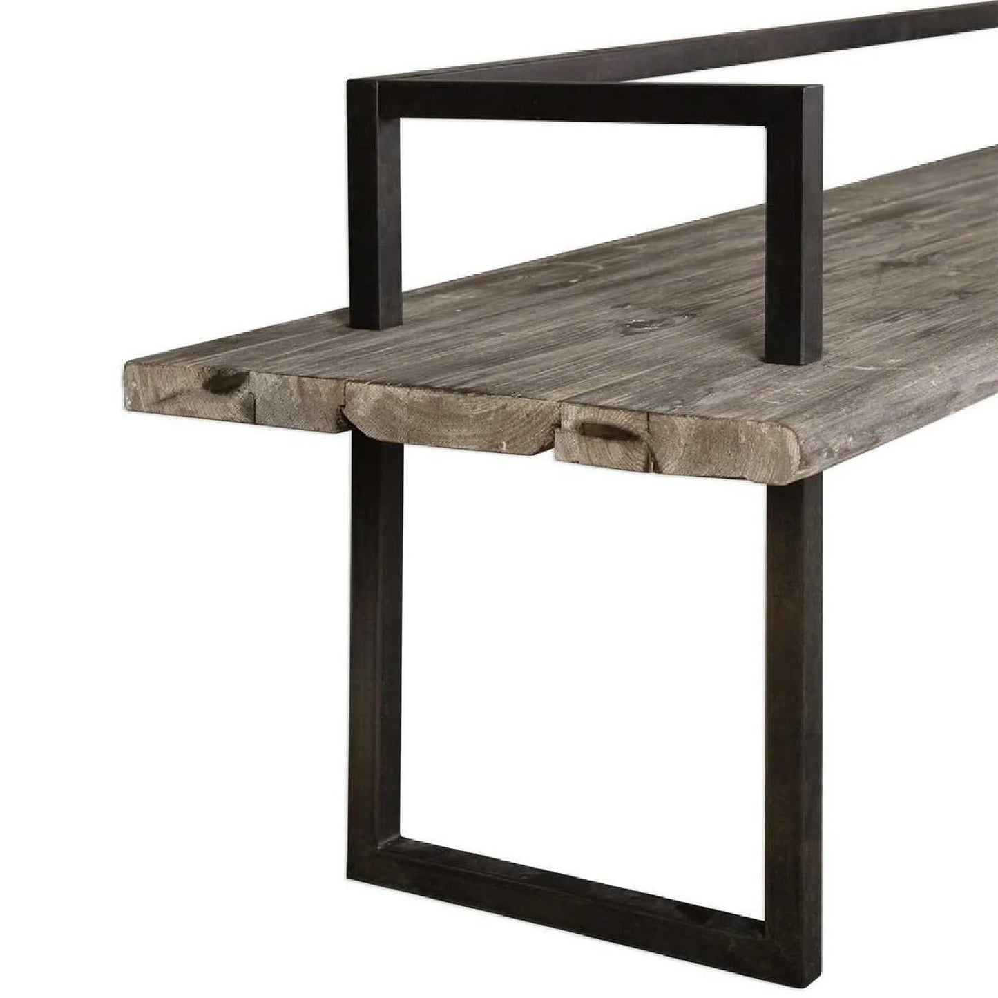 Luxury Solid Fir Wood Bench European Style for Villa