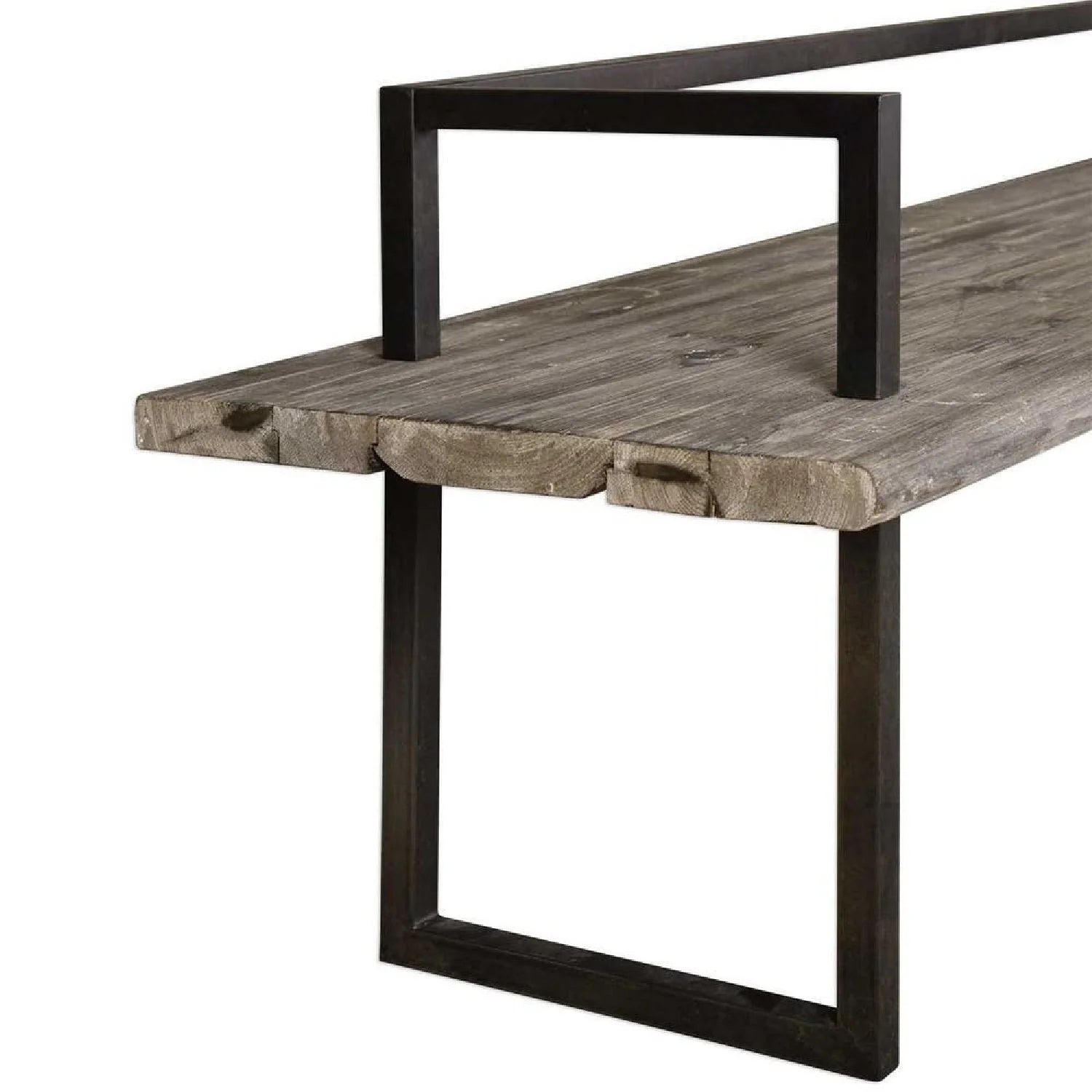 Luxury Solid Fir Wood Bench European Style for Villa