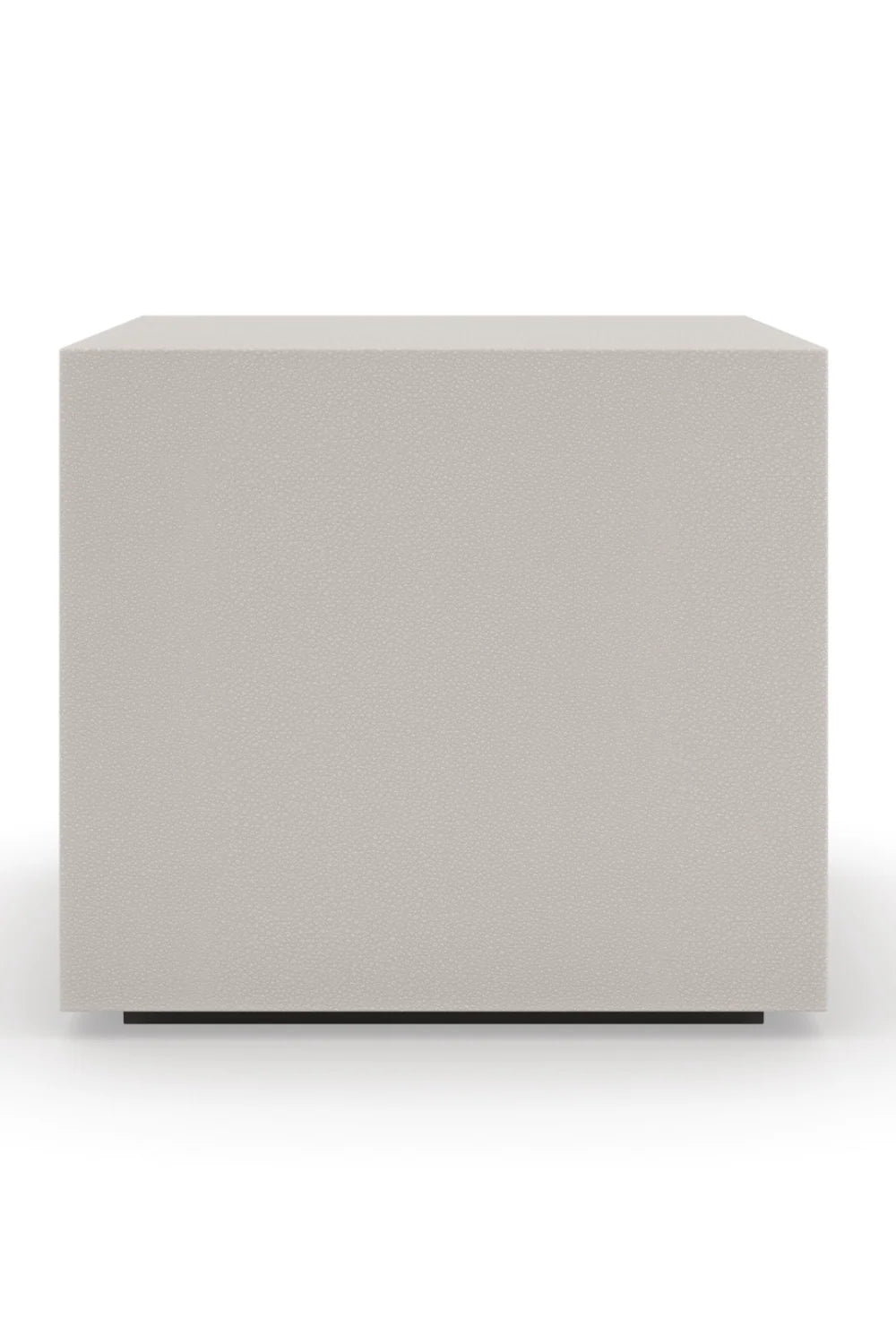 Luxury Solid Ground Shagreen Cube Cocktail Table Modern Italian Style for Villa