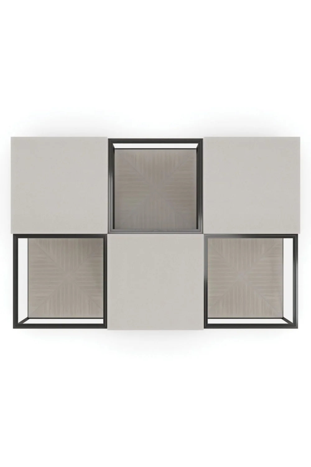 Luxury Solid Ground Shagreen Cube Cocktail Table Modern Italian Style for Villa