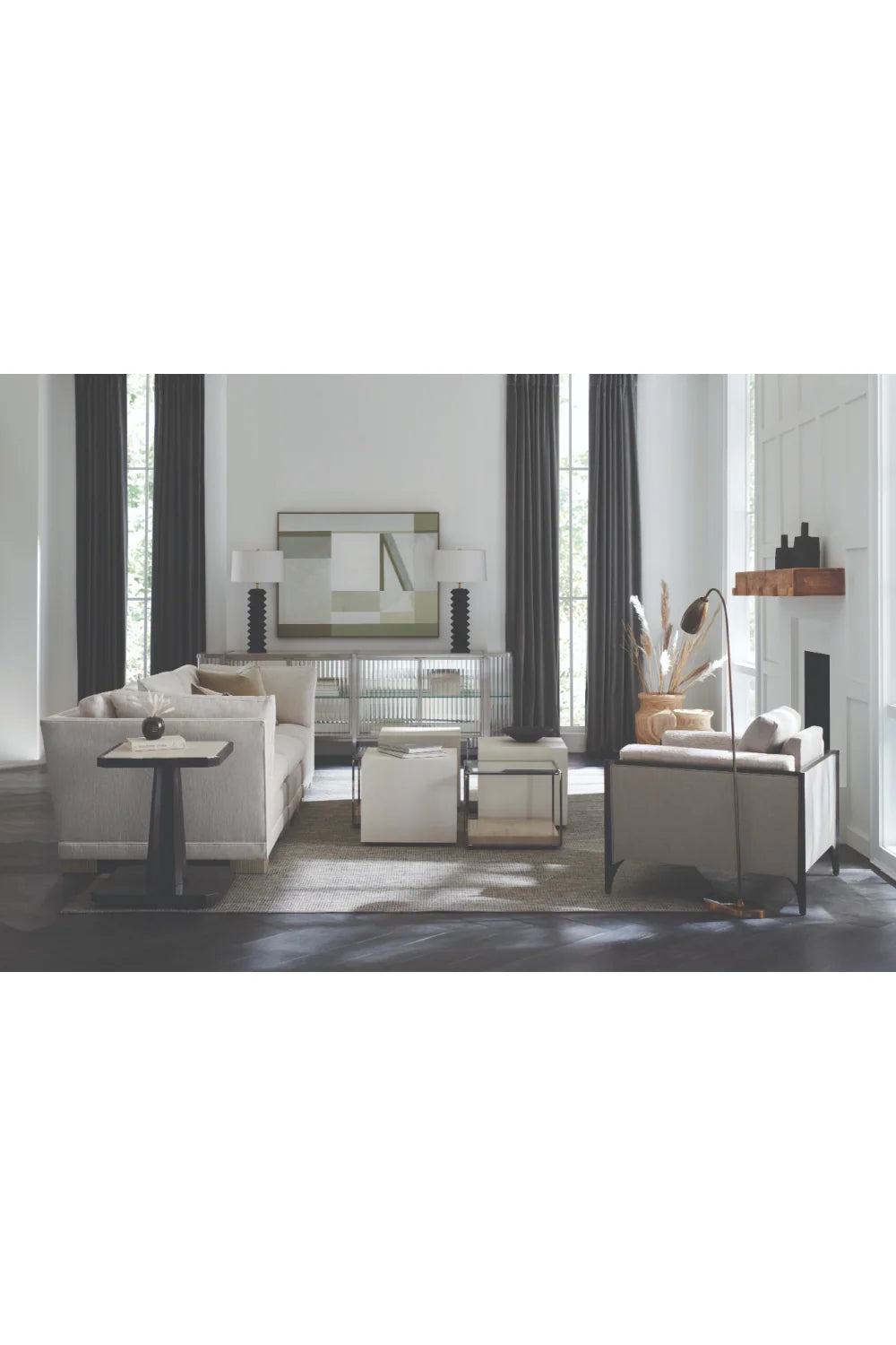 Luxury Solid Ground Shagreen Cube Cocktail Table Modern Italian Style for Villa