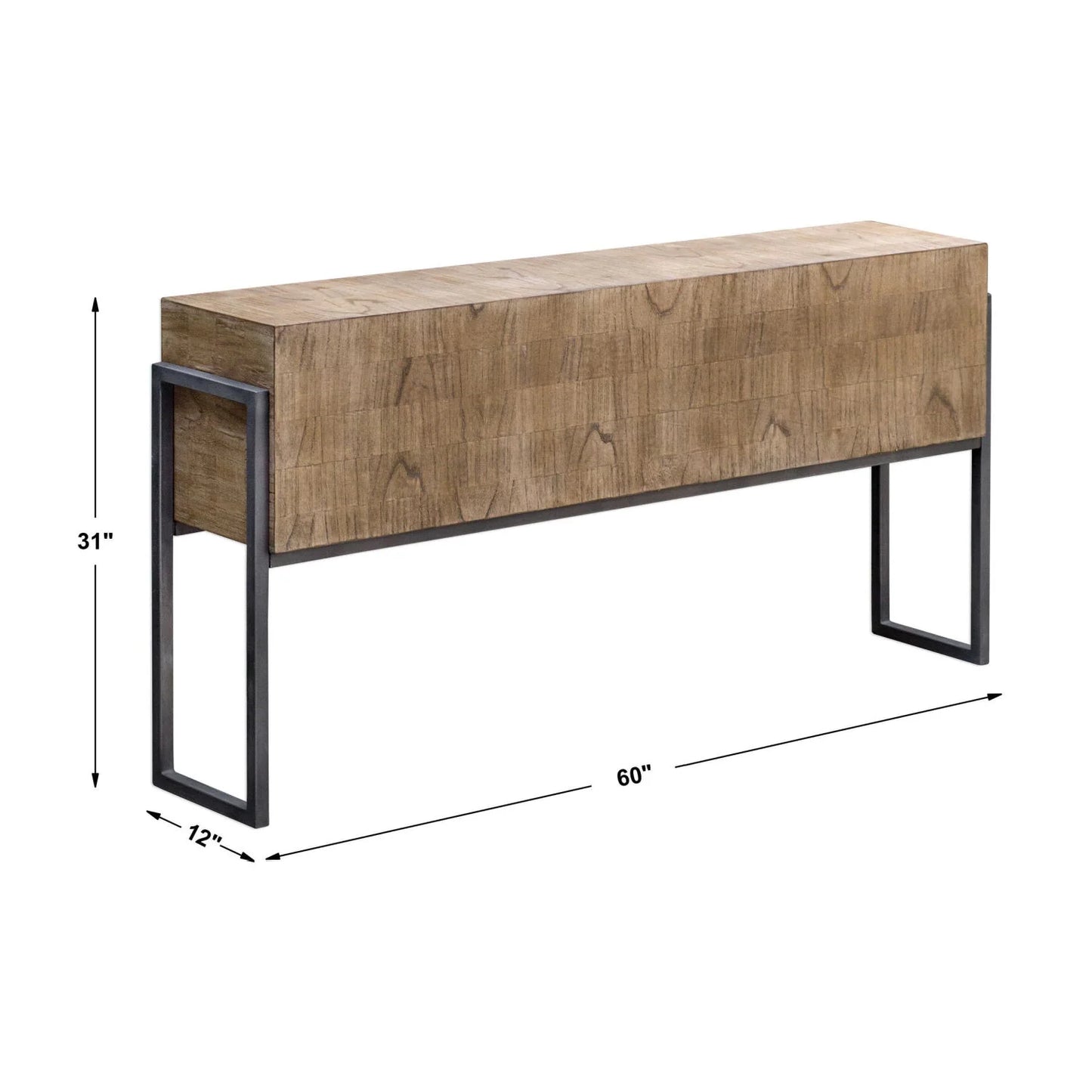Luxury Solid Mahogany Console Table Modern Italian Style for Villa