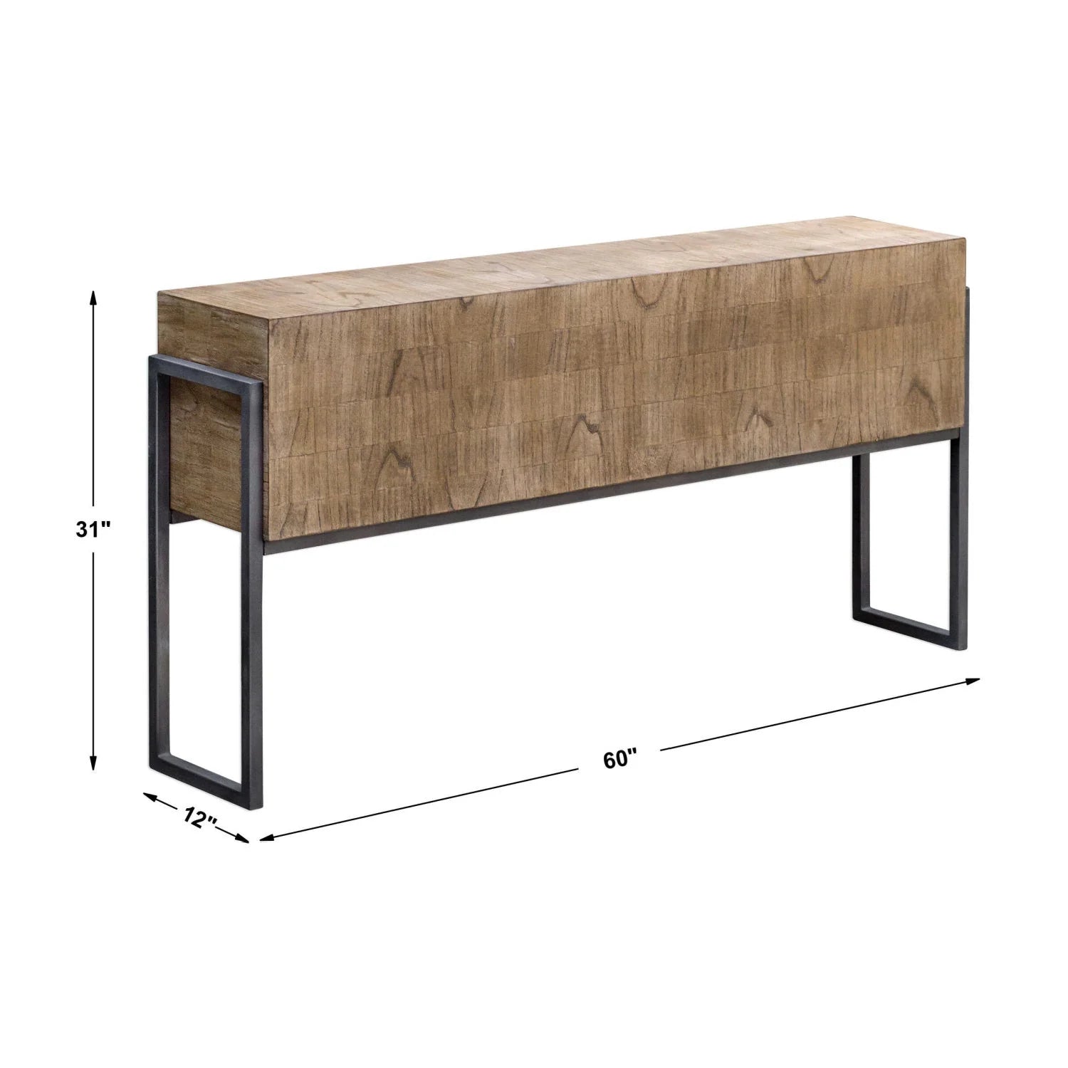 Luxury Solid Mahogany Console Table Modern Italian Style for Villa