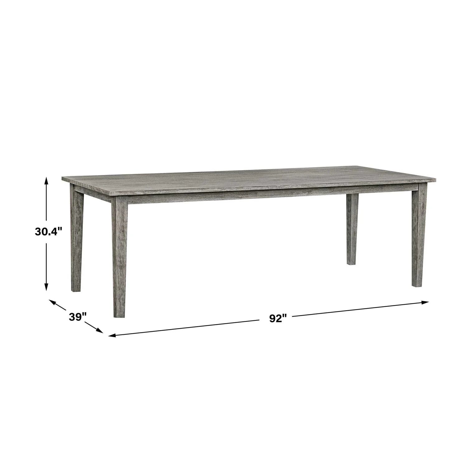 Luxury Solid Mahogany Dining Table Modern Italian Style for Villa