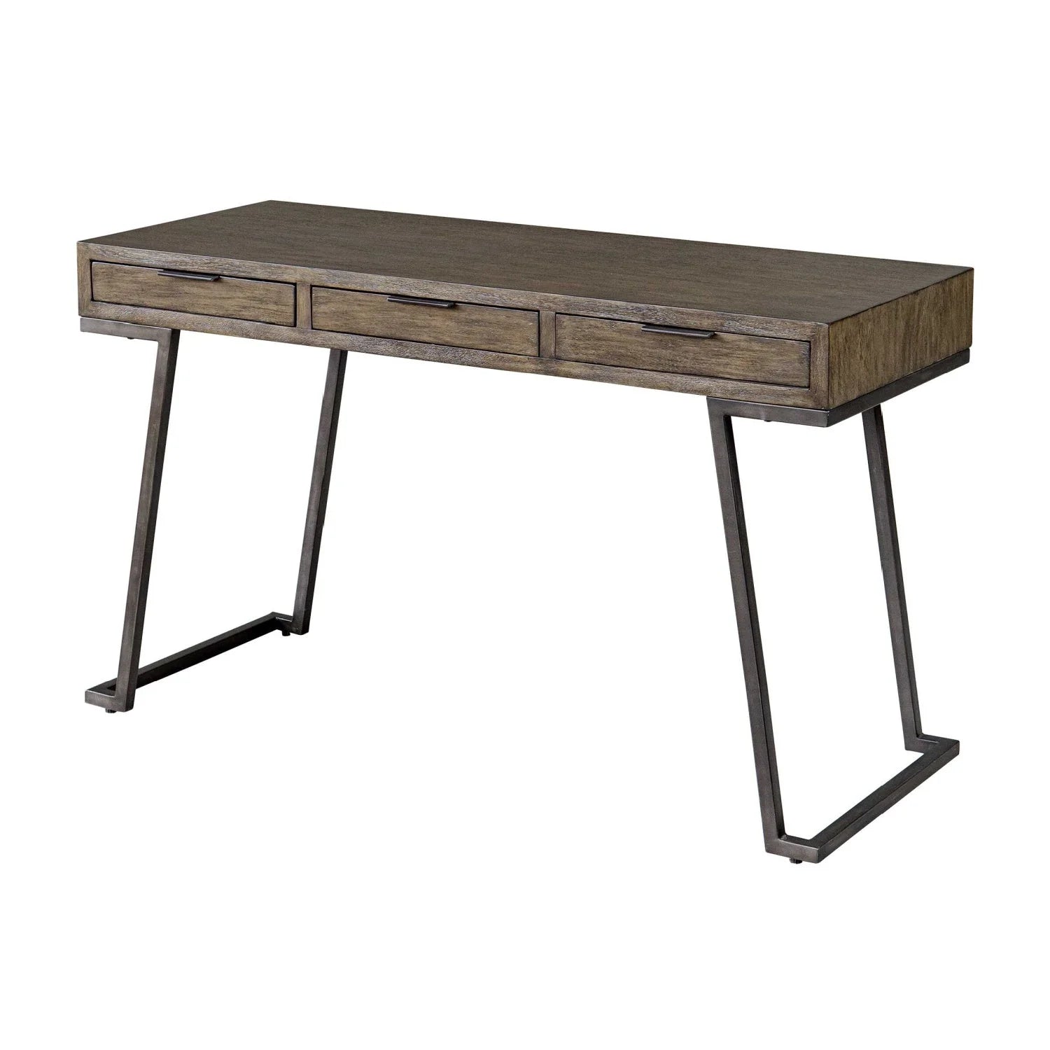 Luxury Solid Mango Wood 3-Drawer Modern Desk European Style for Villa