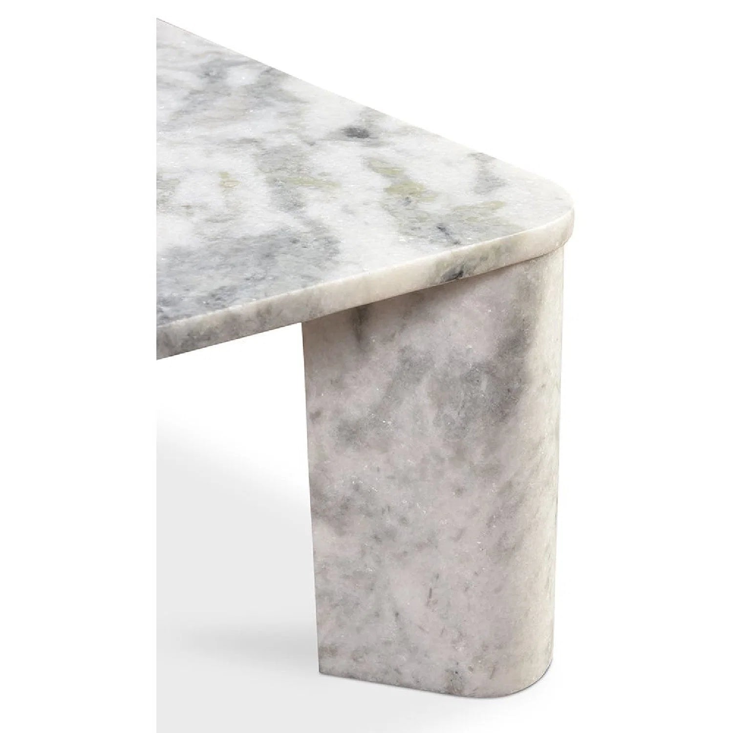 Luxury Solid Marble Square Coffee Table Modern Italian Style for Villa