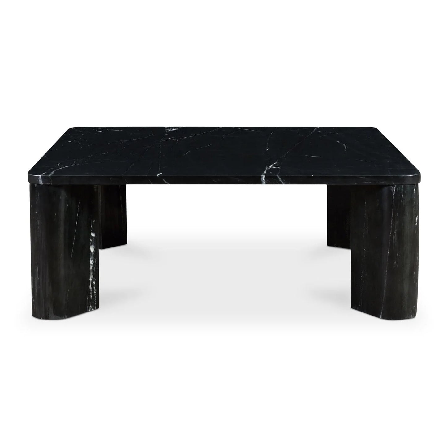 Luxury Solid Marble Square Coffee Table Modern Italian Style for Villa