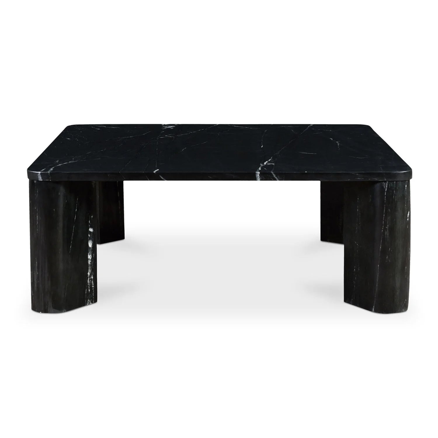 Luxury Solid Marble Square Coffee Table Modern Italian Style for Villa