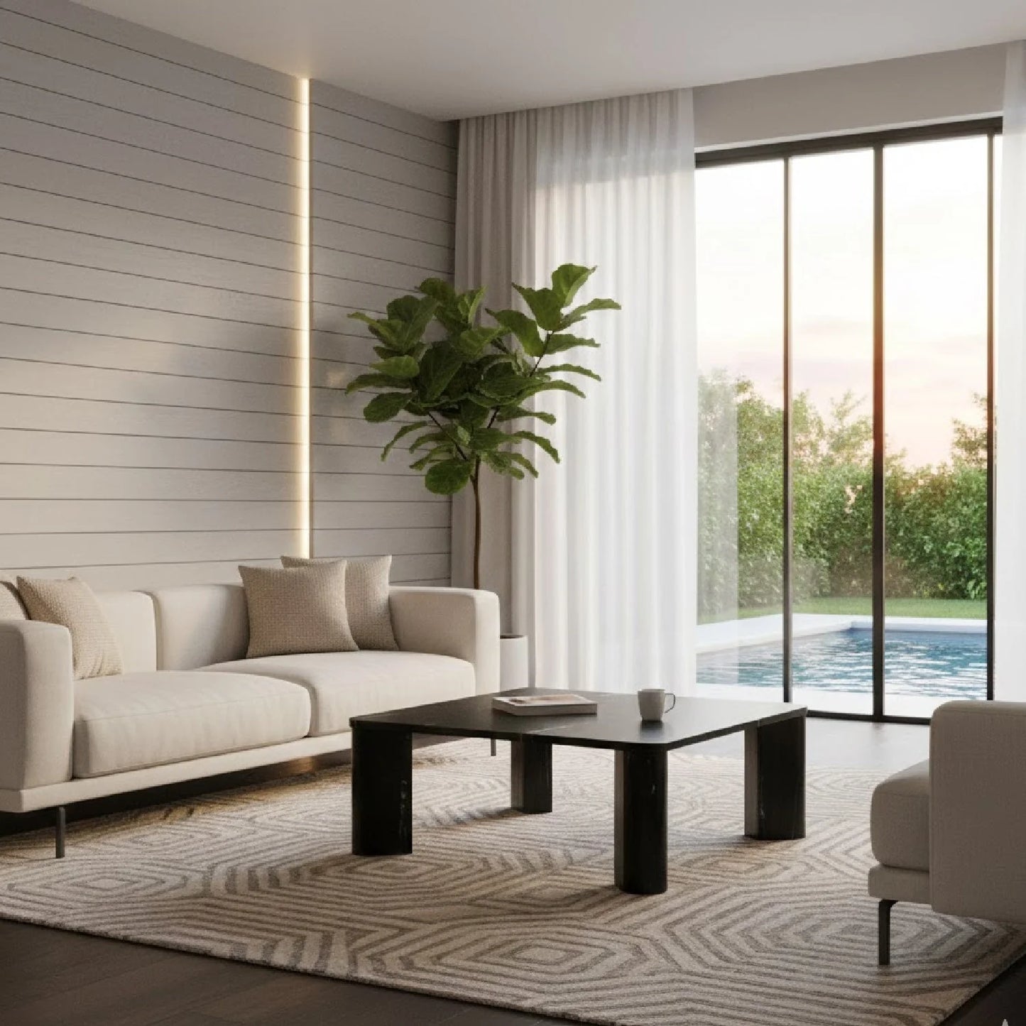Luxury Solid Marble Square Coffee Table Modern Italian Style for Villa