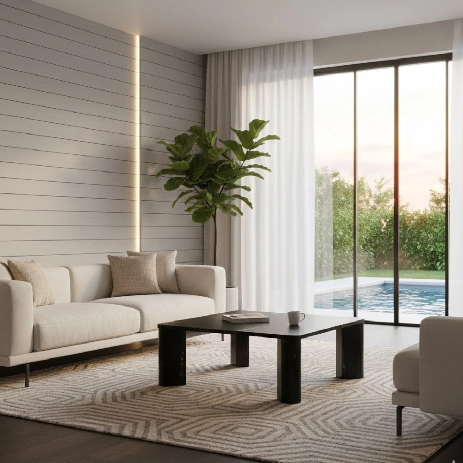 Luxury Solid Marble Square Coffee Table Modern Italian Style for Villa
