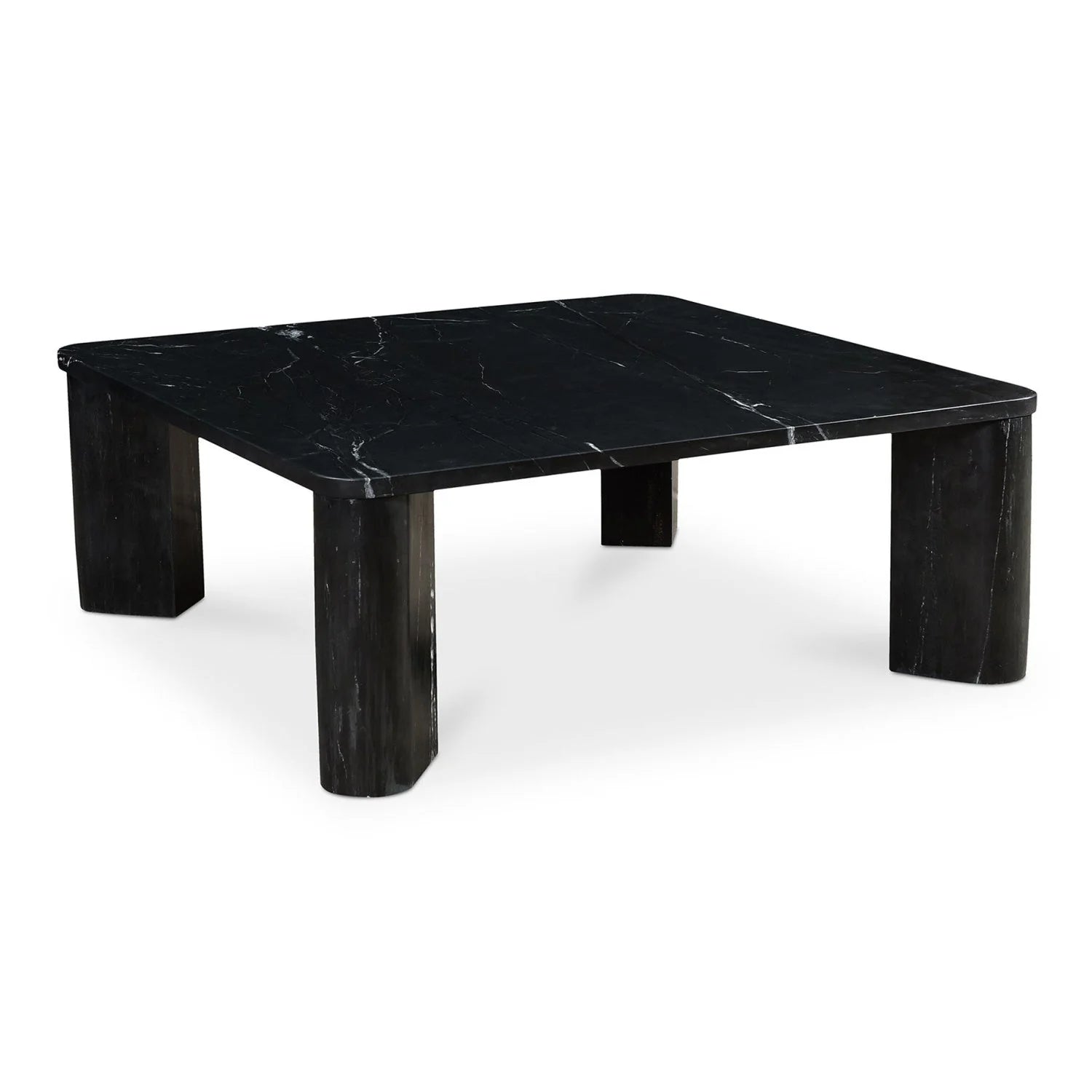 Luxury Solid Marble Square Coffee Table Modern Italian Style for Villa