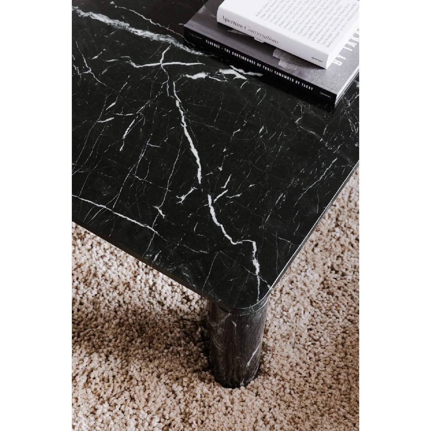 Luxury Solid Marble Square Coffee Table Modern Italian Style for Villa