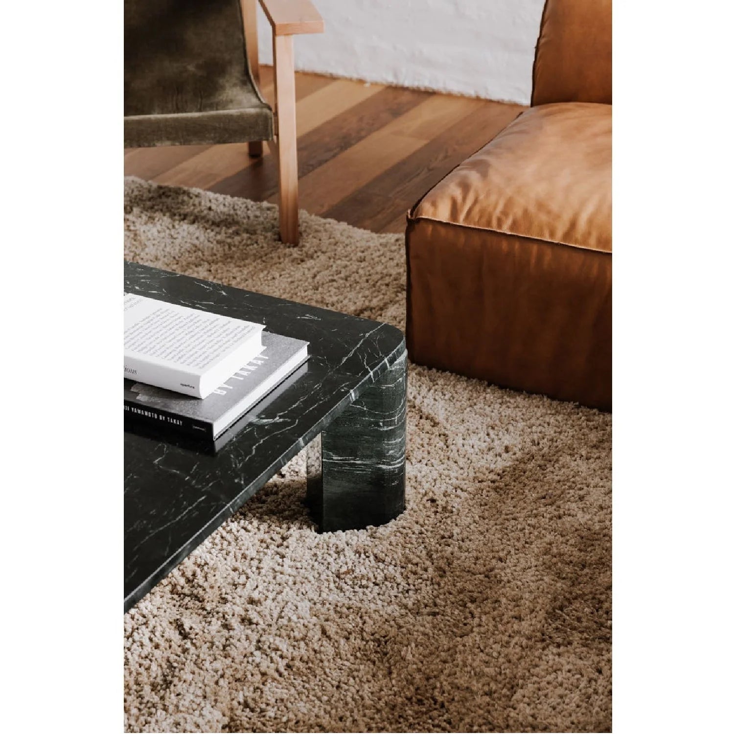 Luxury Solid Marble Square Coffee Table Modern Italian Style for Villa
