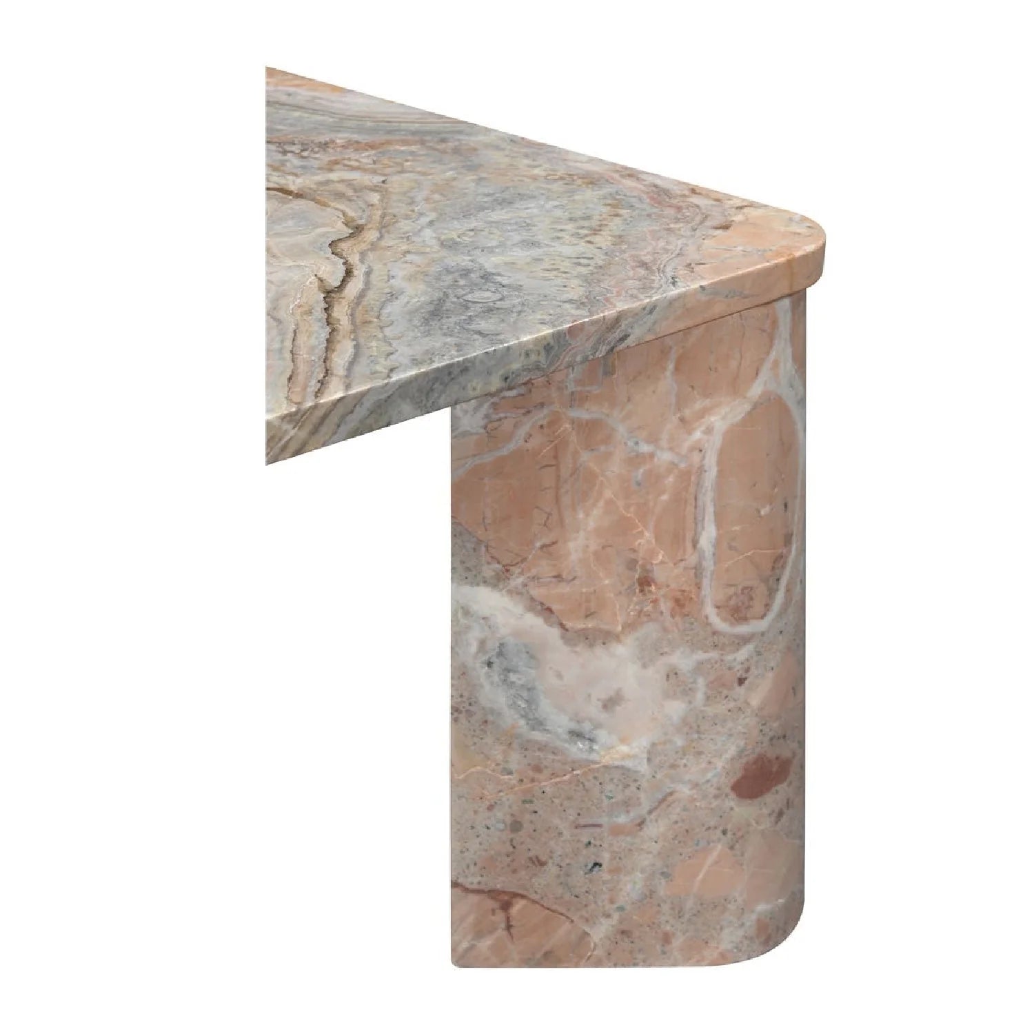 Luxury Solid Marble Square Coffee Table Modern Italian Style for Villa