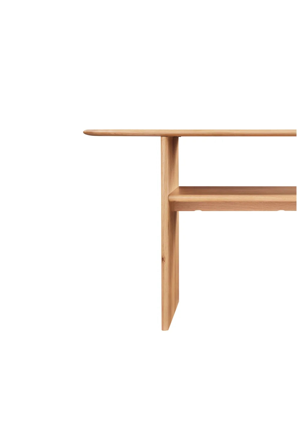 Luxury Solid Natural Oak Console Table Modern Italian Style for Villa