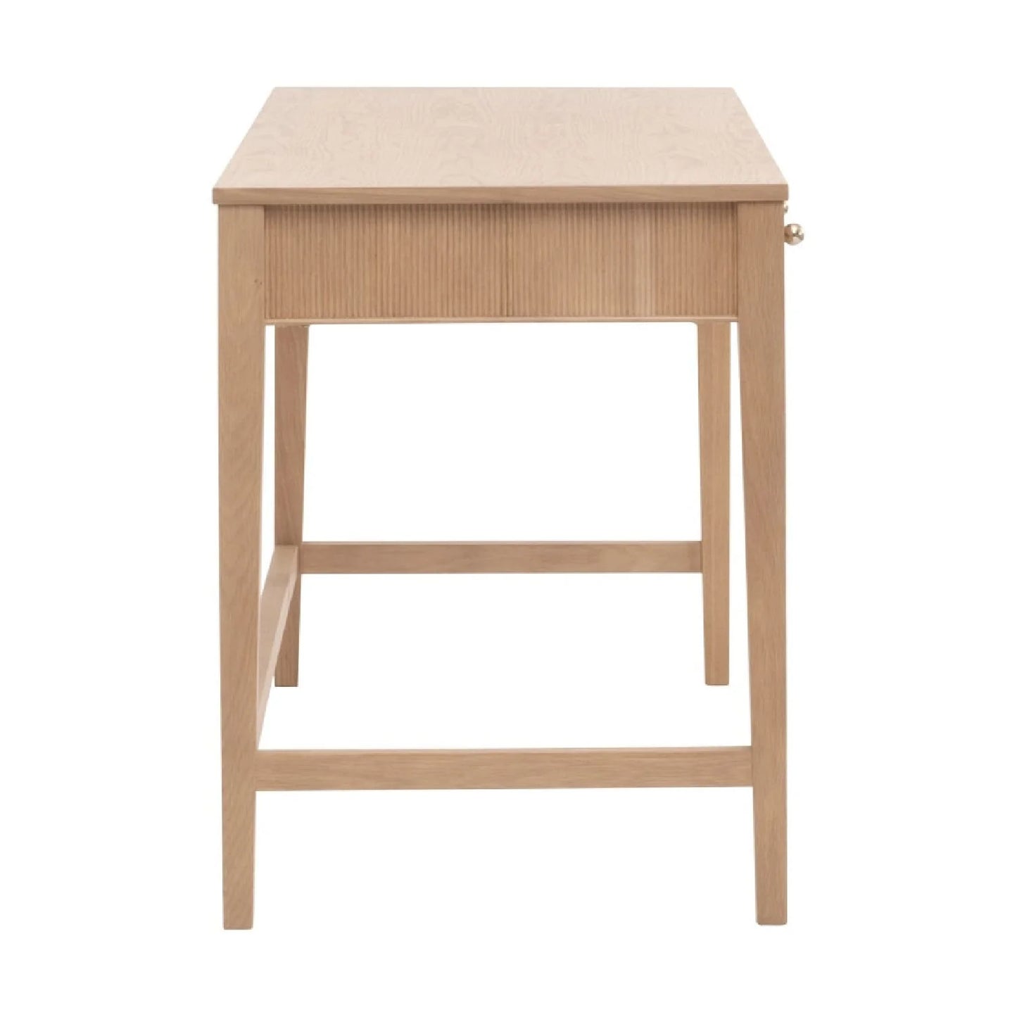 Luxury Solid Oak 3-Drawer Modern Desk European Style for Villa