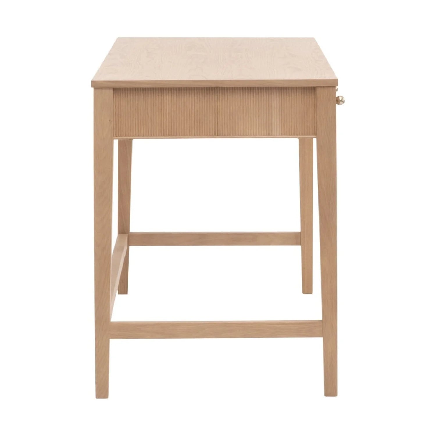 Luxury Solid Oak 3-Drawer Modern Desk European Style for Villa