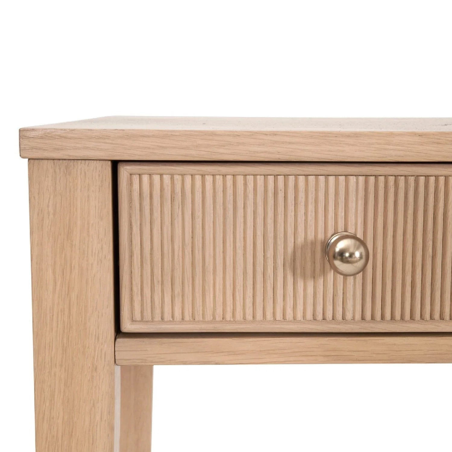 Luxury Solid Oak 3-Drawer Modern Desk European Style for Villa