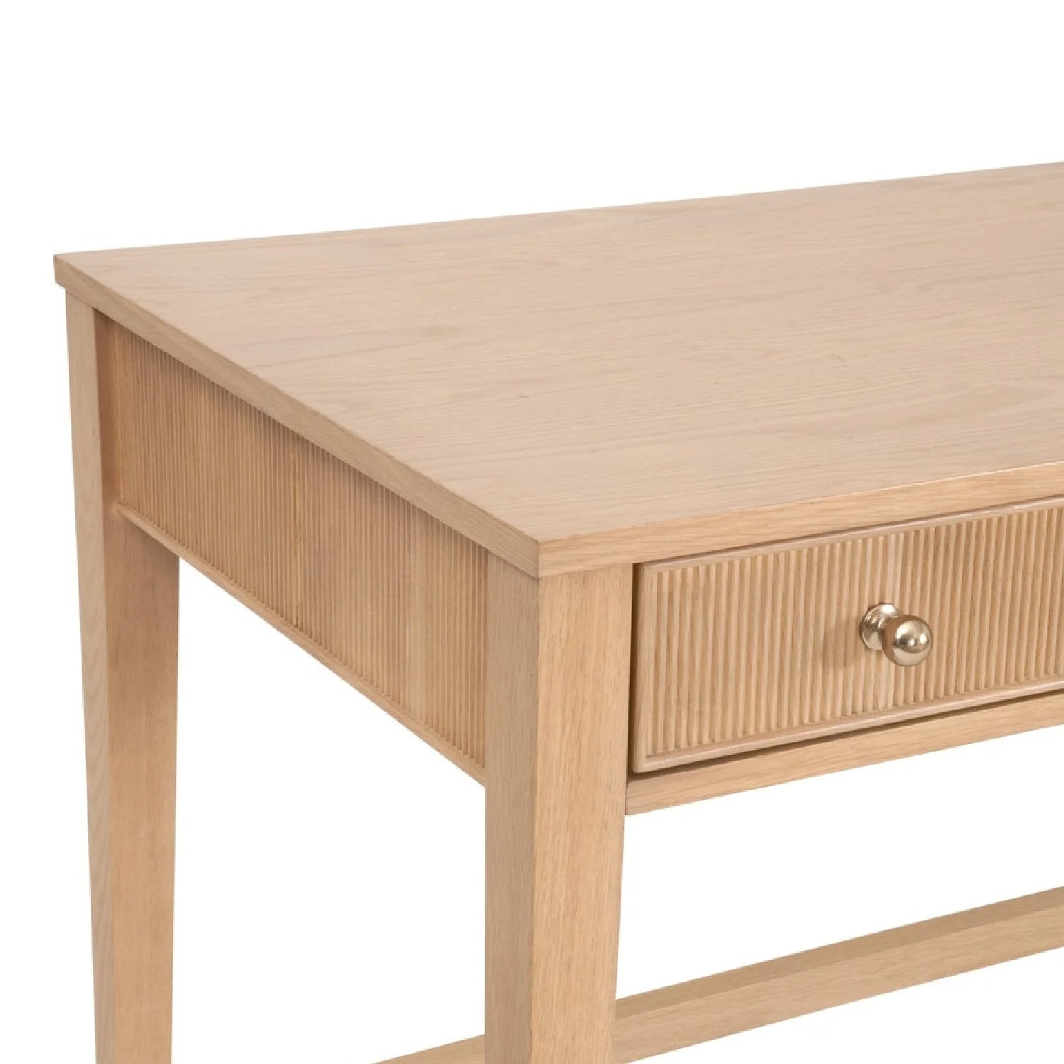 Luxury Solid Oak 3-Drawer Modern Desk European Style for Villa