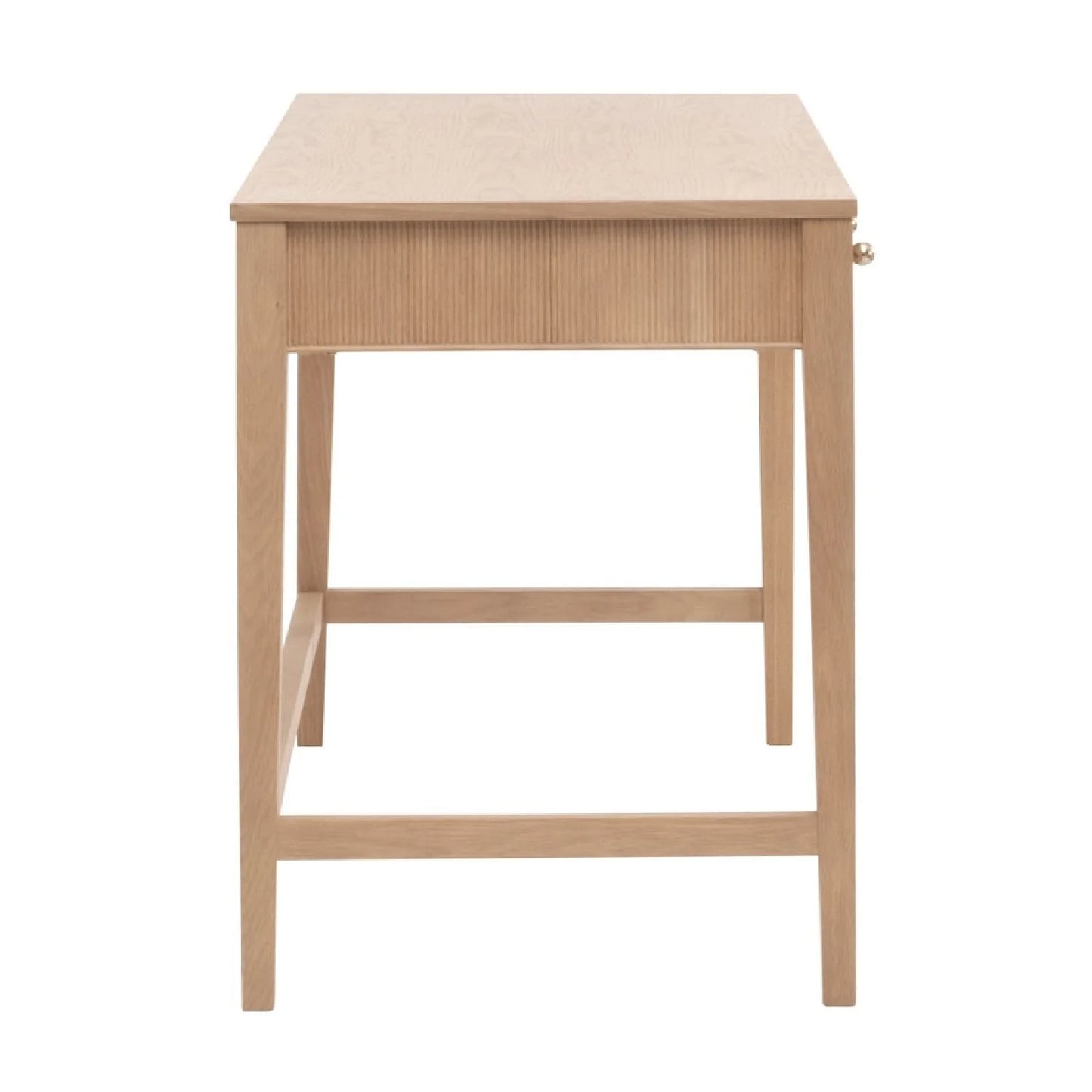 Luxury Solid Oak 3-Drawer Modern Desk European Style for Villa