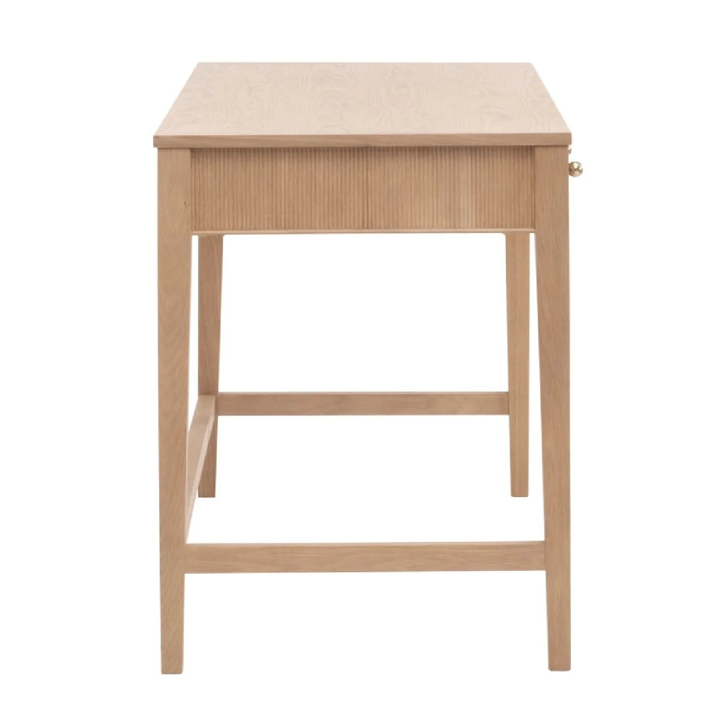 Luxury Solid Oak 3-Drawer Modern Desk European Style for Villa
