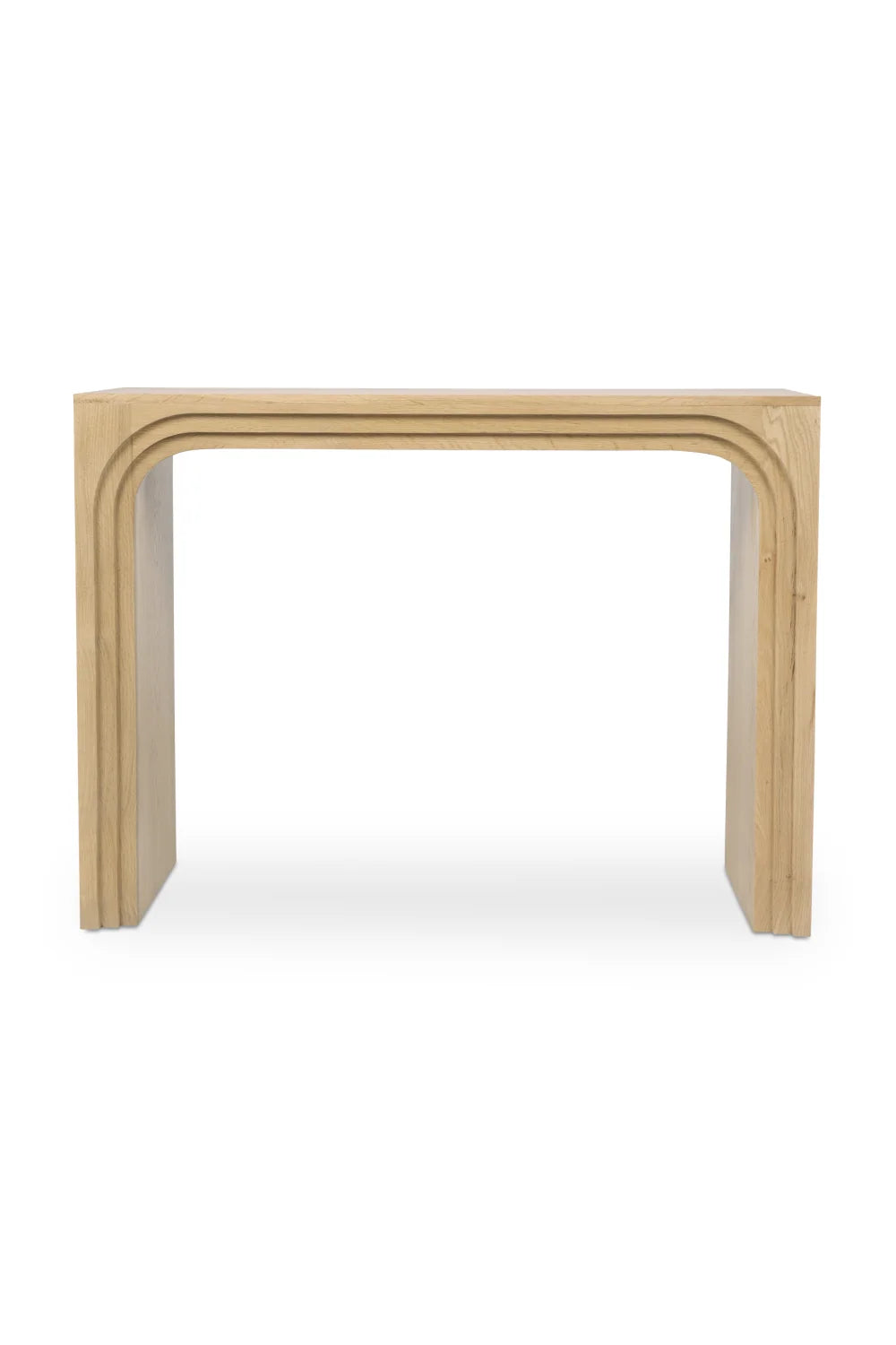 Luxury Solid Oak Arched Console Table Modern Italian Style for Villa