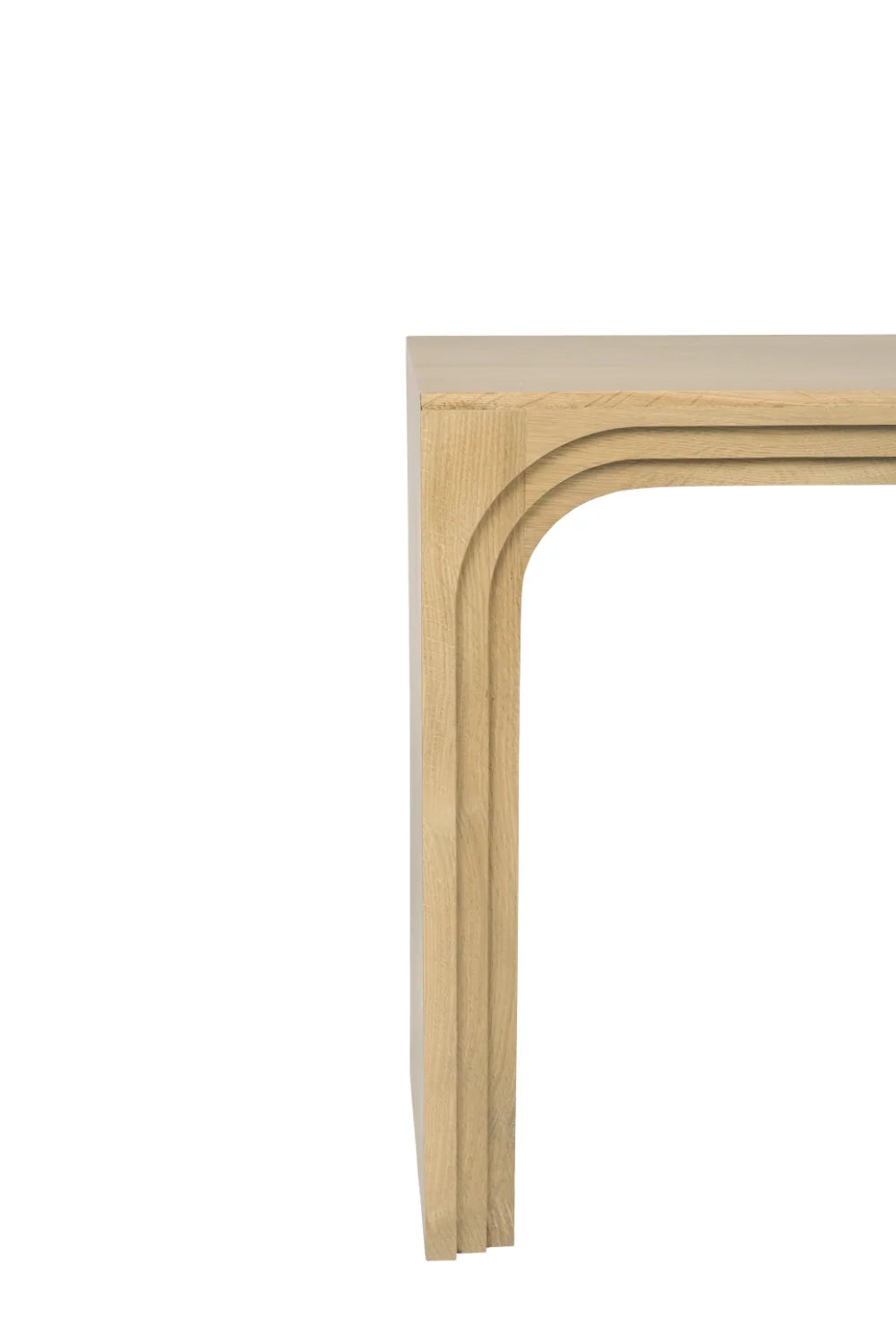 Luxury Solid Oak Arched Console Table Modern Italian Style for Villa