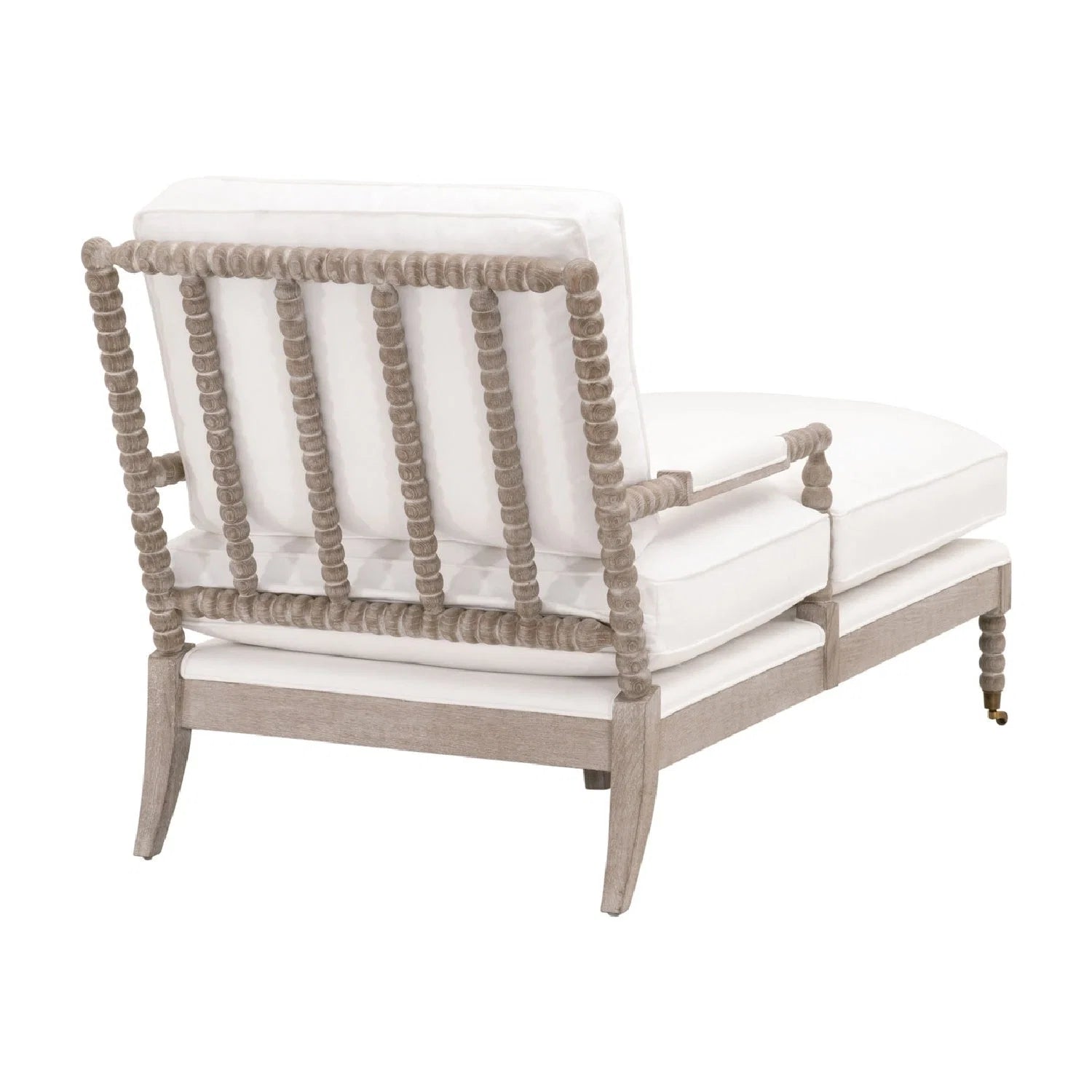 Luxury Solid Oak Chaise Lounge Modern Italian Style for Villa